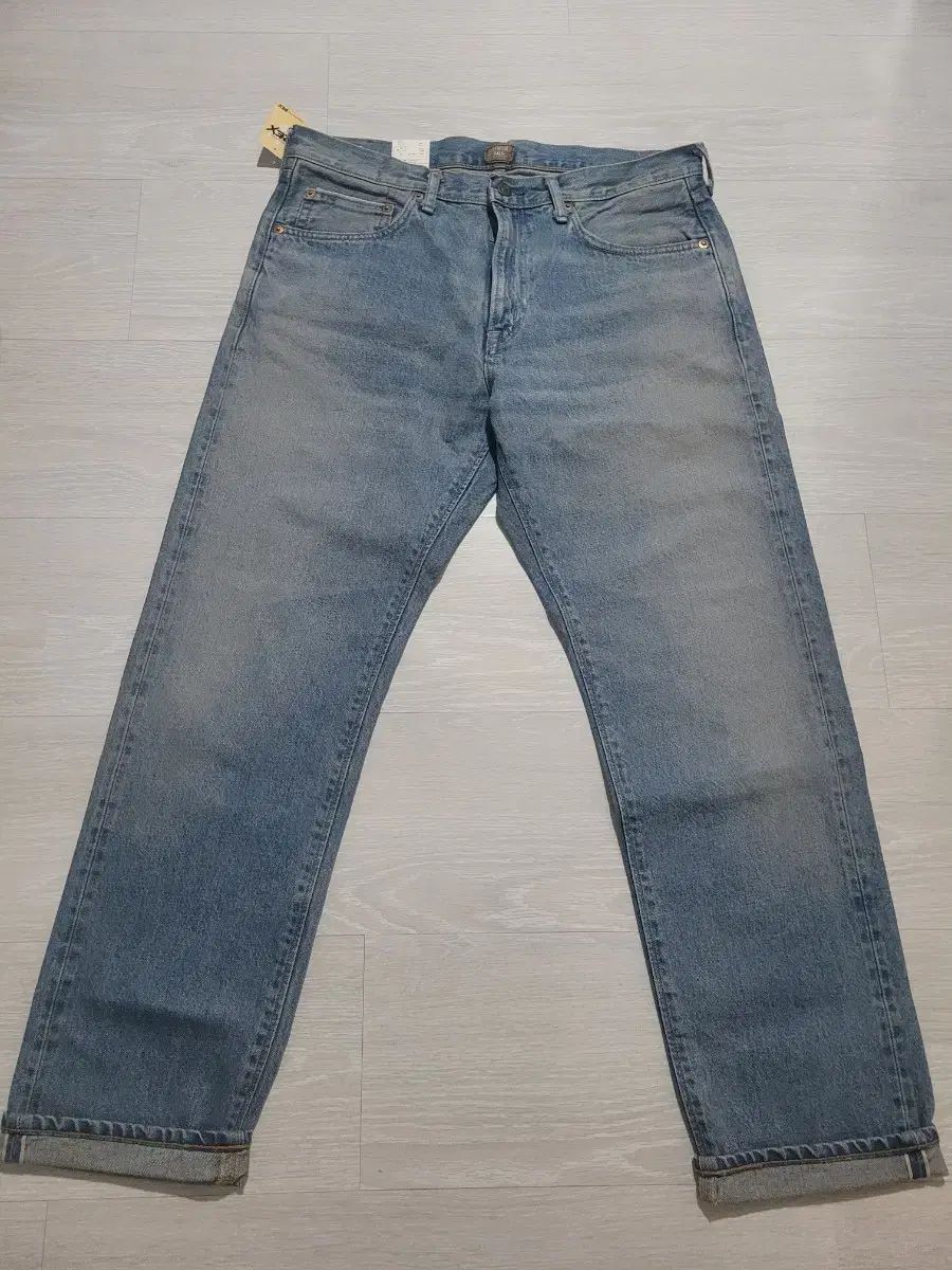 34 31 EDWIN エドウイン ジャパン 505 zxx レギュラーフィット セルビッジ デニム ライトブルー