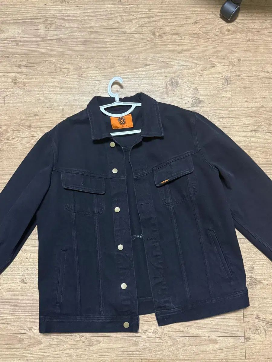 イアルエスコー デニム トラッカー ジャケット ブラック XL