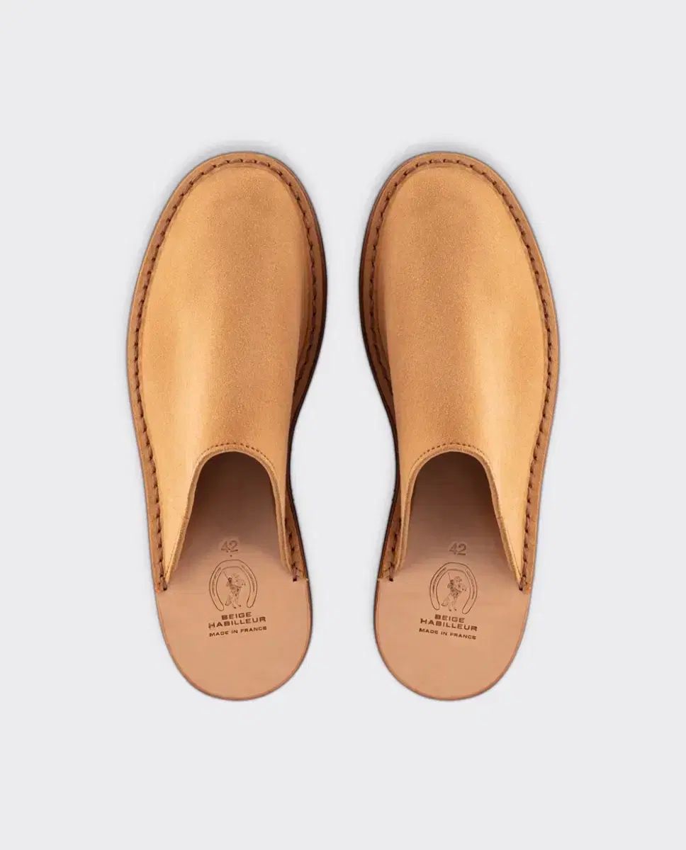 BEIGE HABILLEUR X LABOTTE スウェード ミュール スリッパ ラボット