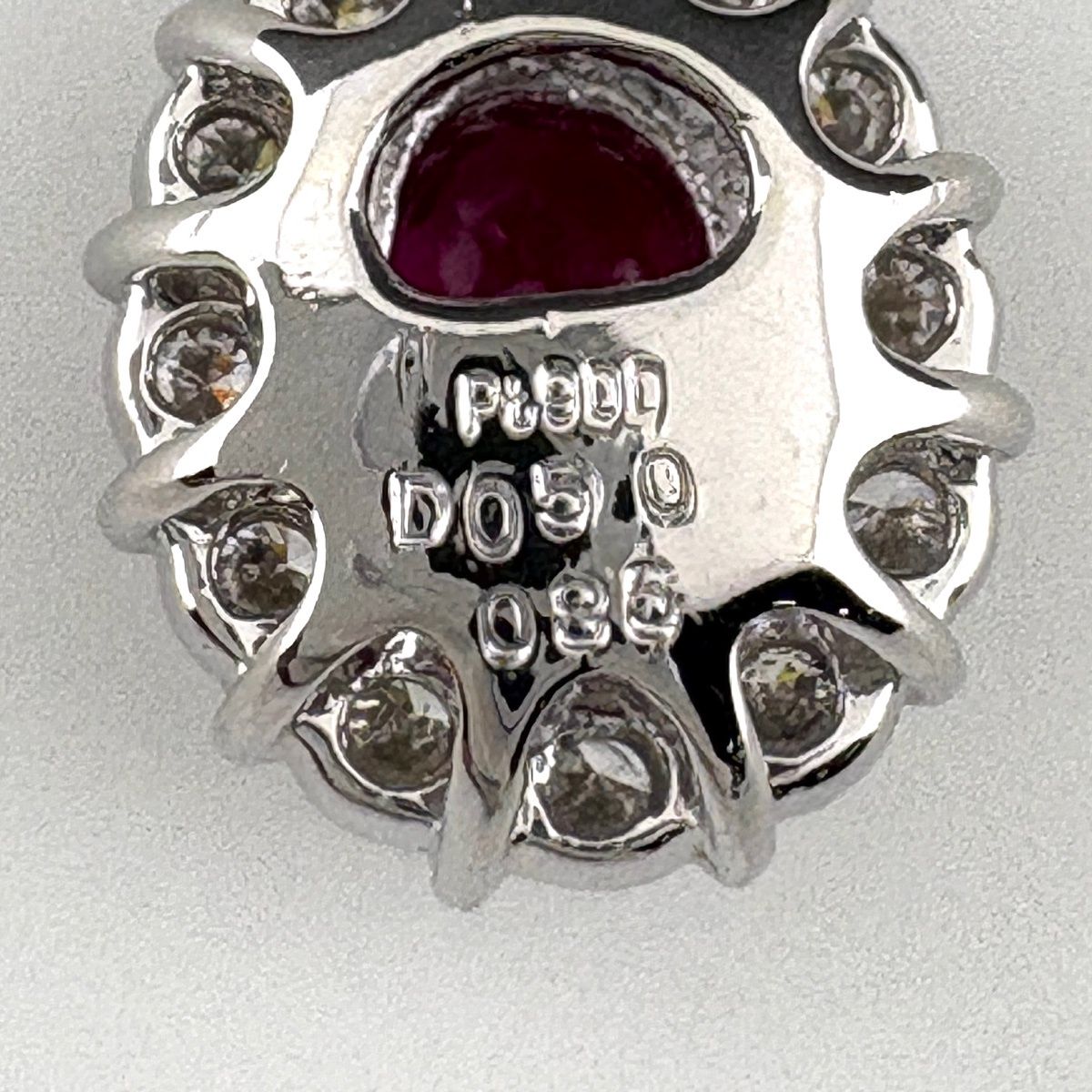 ルビー ペンダントトップ プラチナ メレダイヤ ペンダントトップ Pt900