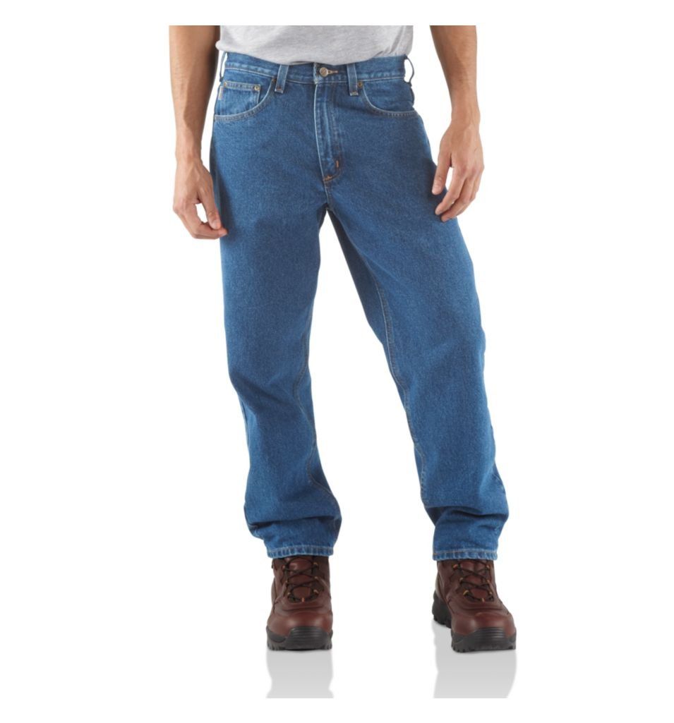 Carhartt メンズ リラックスフィット5ポケットテーパードレッグジーンズ B 17 US サイズ 30 W x 32 L ブルー ストーンウォッシュ