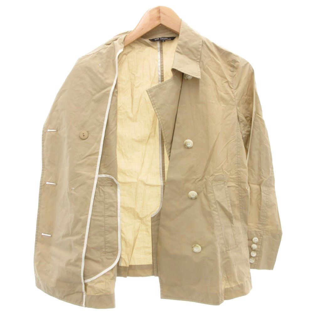 23区 オンワード樫山 トレンチコート ショート丈 36 S ベージュ /AE