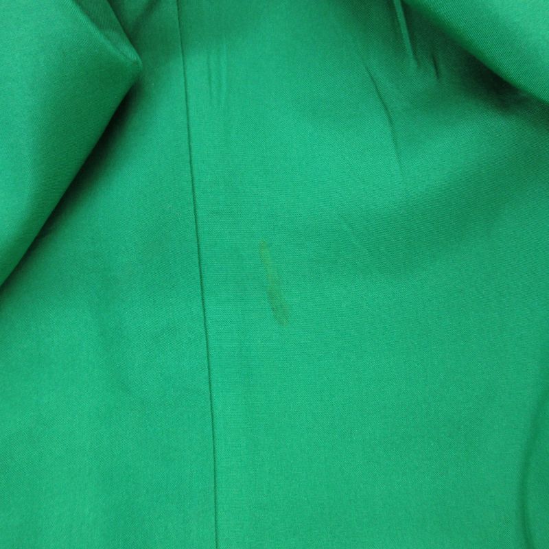 ドゥロワー Drawer 台形 スカート ひざ丈 ウール 36 緑 グリーン 6524