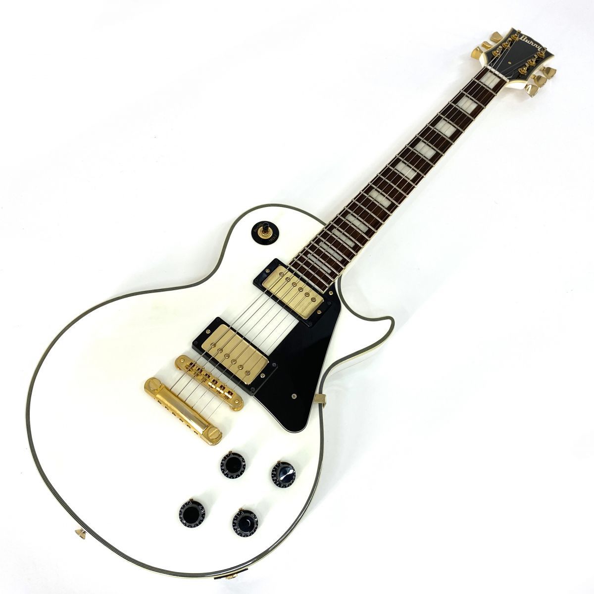 Burny バーニー SRLC55 ホワイト レスポール エレキギター ※中古