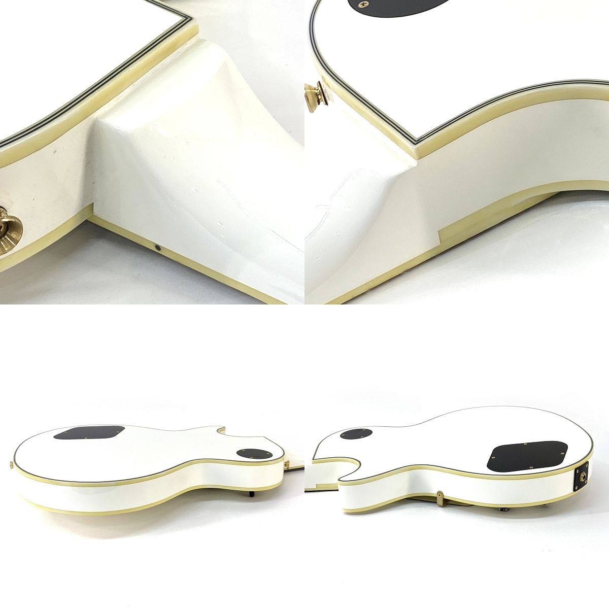 Burny バーニー SRLC55 ホワイト レスポール エレキギター ※中古