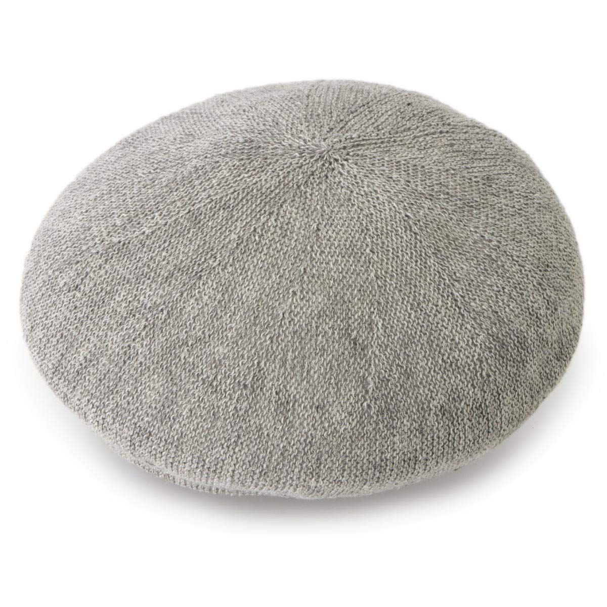 ベーシックエンチ Linen Thermo Beret ベレー 麻 ヘンプ 涼しい 軽量 春夏 レディース メンズ グレー [グレー] [57.0-59.0 cm]