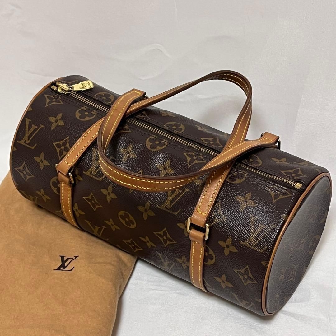Louis Vuitton ルイヴィトン パピヨン 26 ハンドバッグ モノグラム PVC レザー ブラウン レディース M 51386
