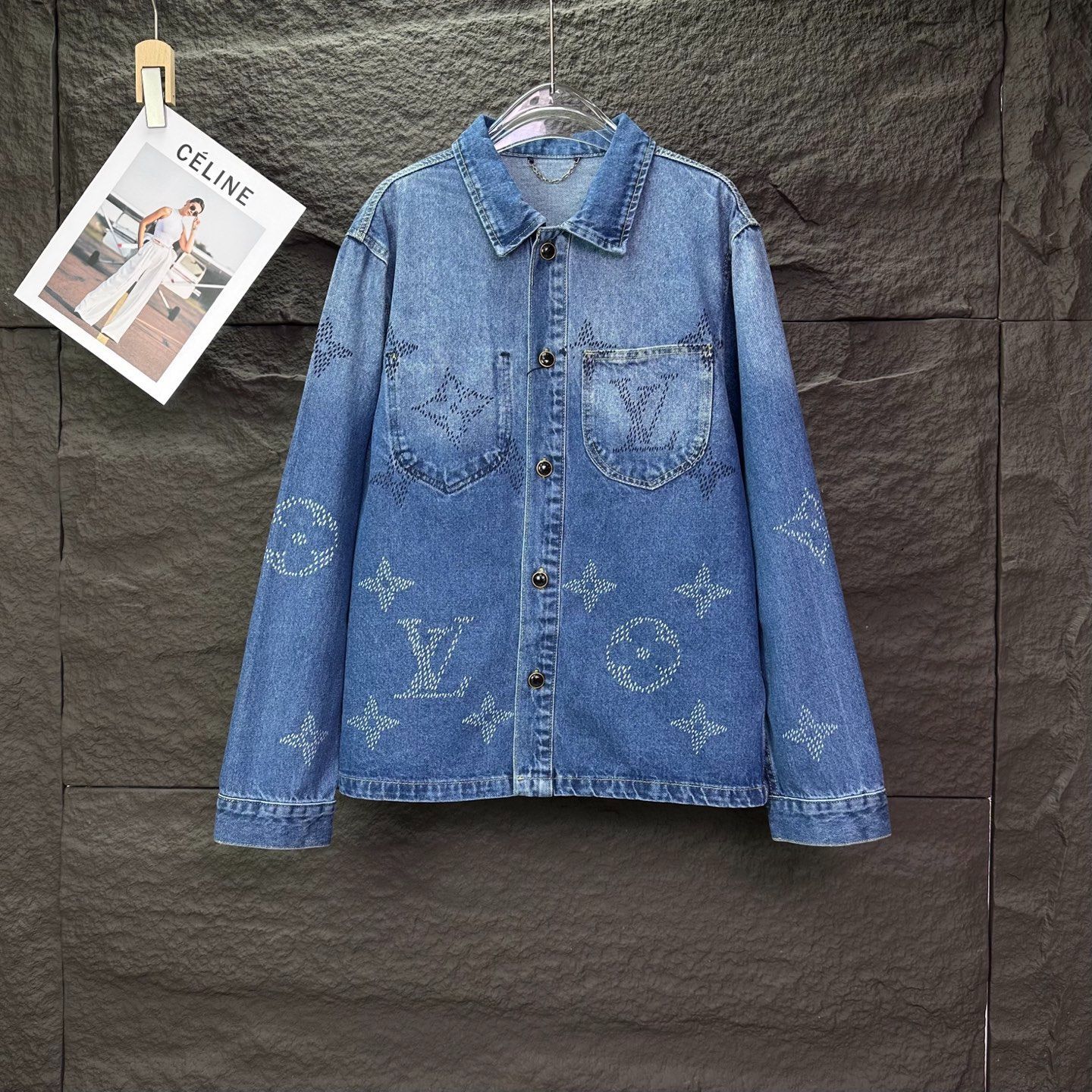 【新品未使用】ルイヴィトン　モノグラム　プリンテッドダイダイデニムジャケット ✨新品未使用✨ルイヴィトン モノグラムプリンテッドデニムジャケット