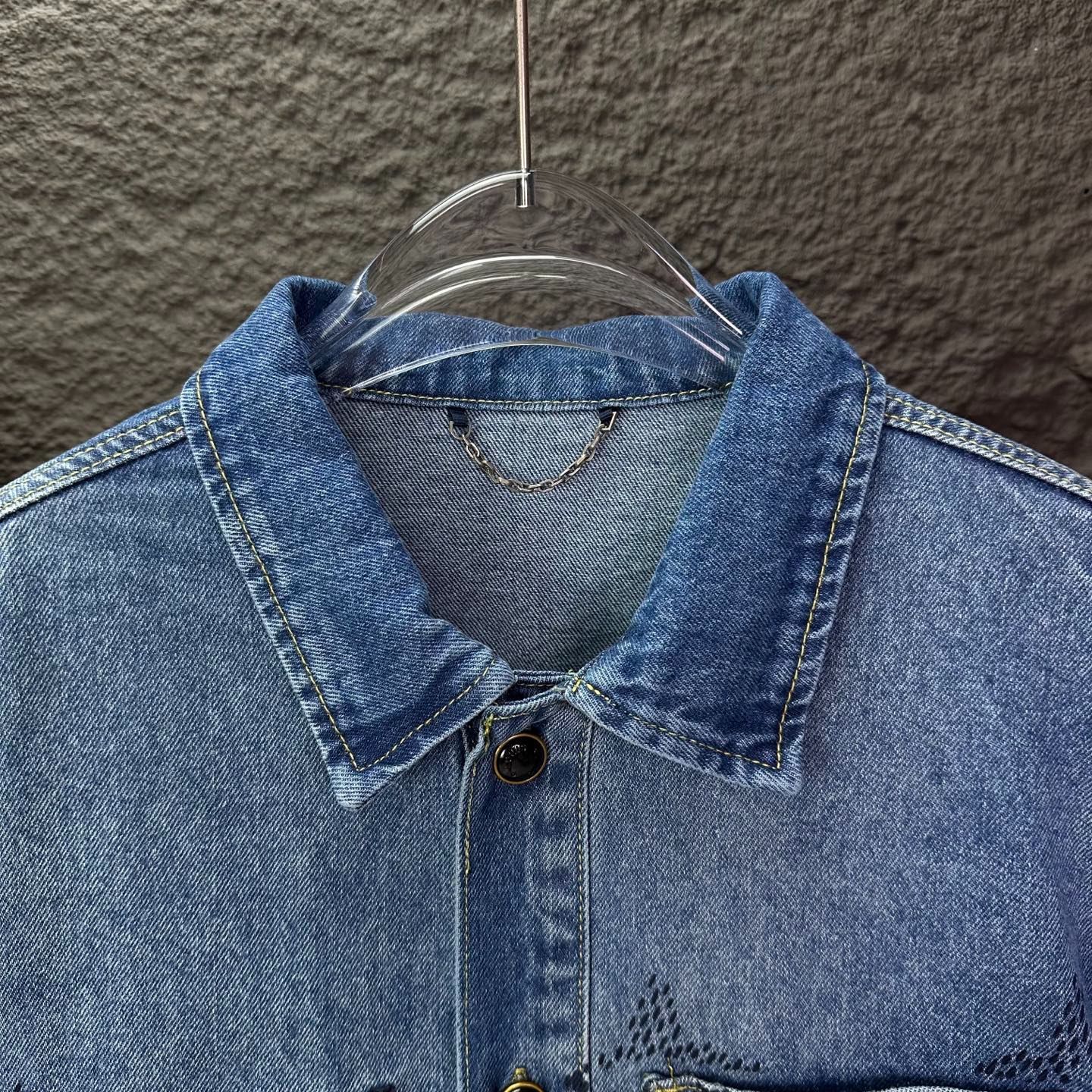 【新品未使用】ルイヴィトン　モノグラム　プリンテッドダイダイデニムジャケット ✨新品未使用✨ルイヴィトン モノグラムプリンテッドデニムジャケット