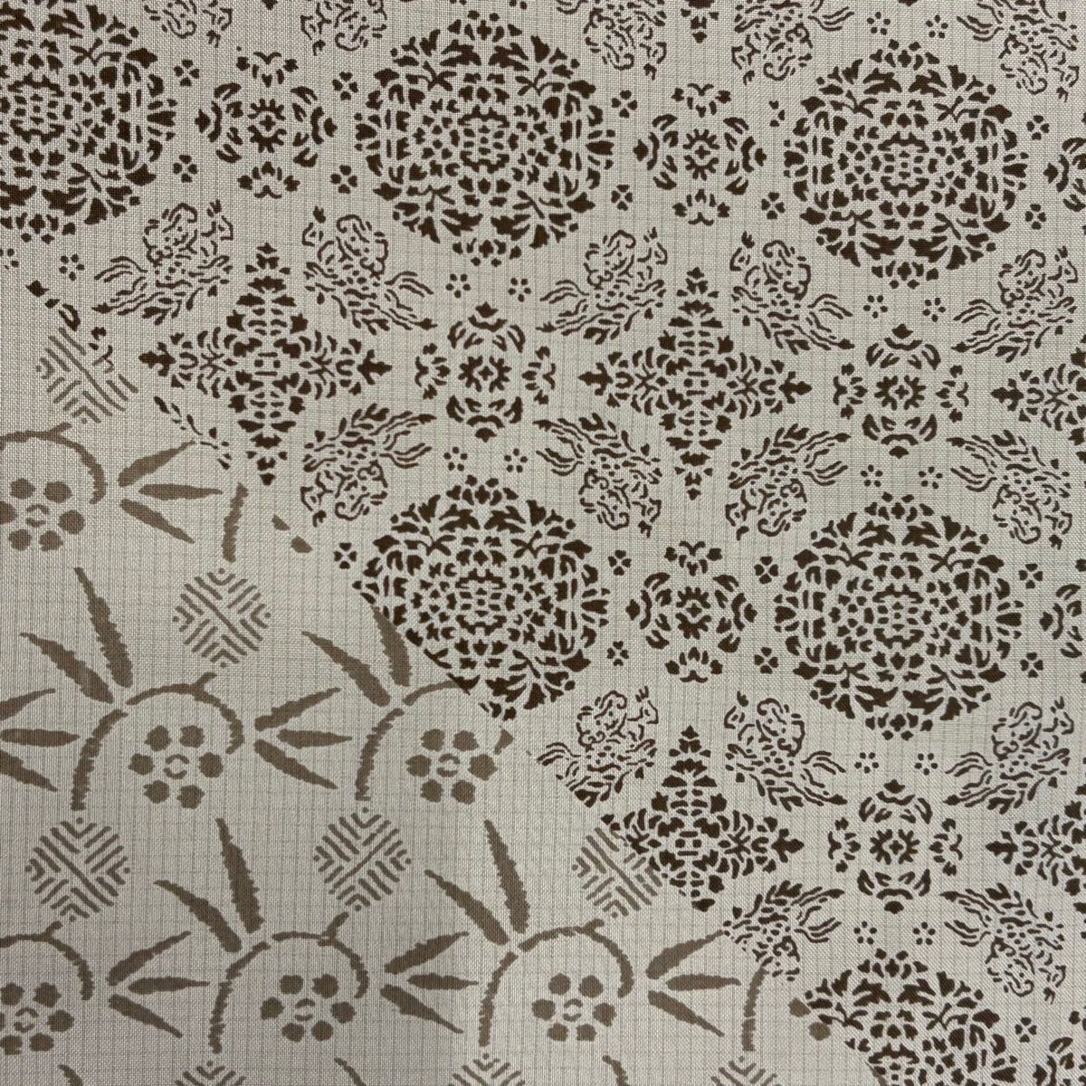 訪問着 身丈162 5 cm 裄丈65 M 袷 紬地 笹蔓 うさぎ 灰茶 正絹 訪問着 付け下げ 着物 着物 浴衣