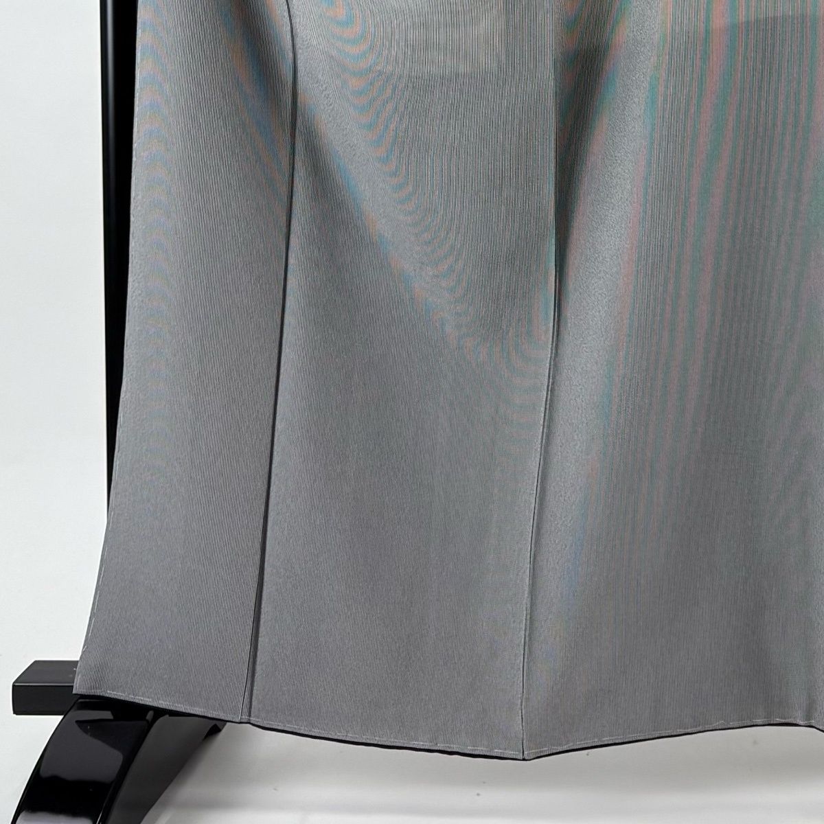 江戸小紋 身丈161.5 cm 裄丈65.5 M 袷 落款 万筋 黒灰 正絹