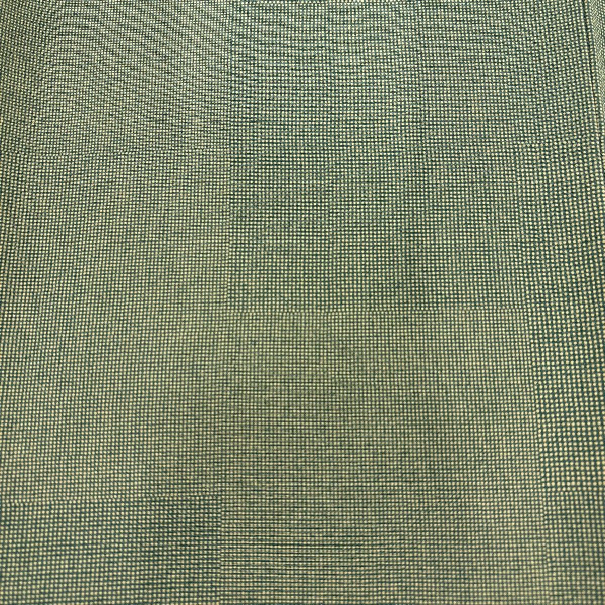 美品】 江戸小紋 身丈162cm 裄丈67.5cm L 袷 落款 角通し 緑 正絹 名品