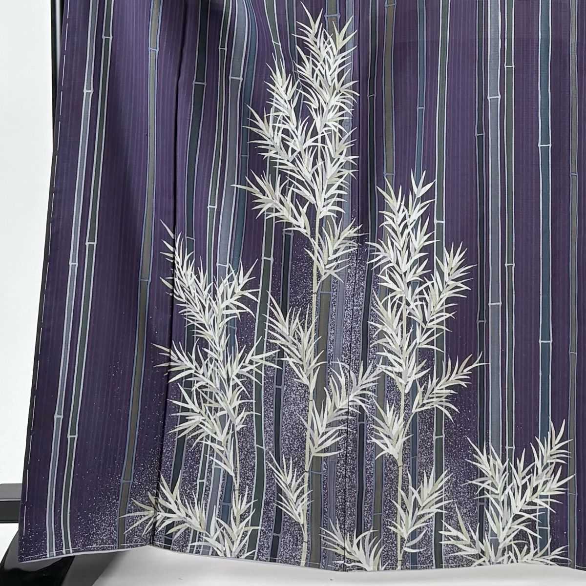 付下げ 身丈166 cm 裄丈68 L 袷 あいはら友子 落款 竹 紫 正絹