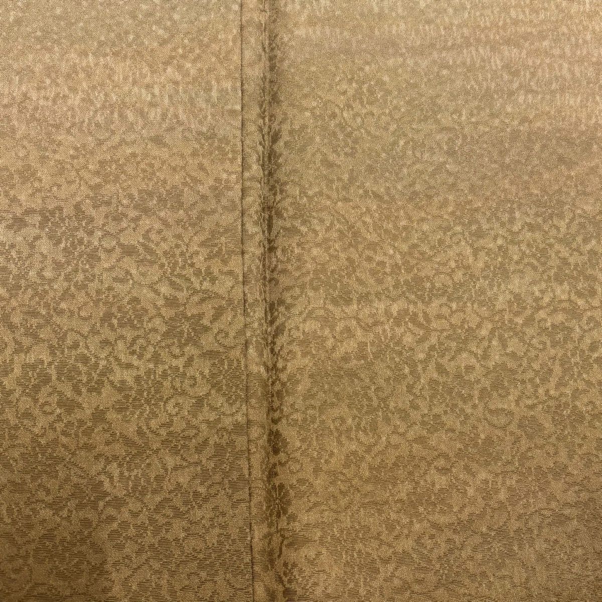  付下げ 身丈160.5 cm 裄丈64.5 M 袷 地紋 裾ぼかし 茶色 正絹 秀品 訪問着 付け下げ 着物