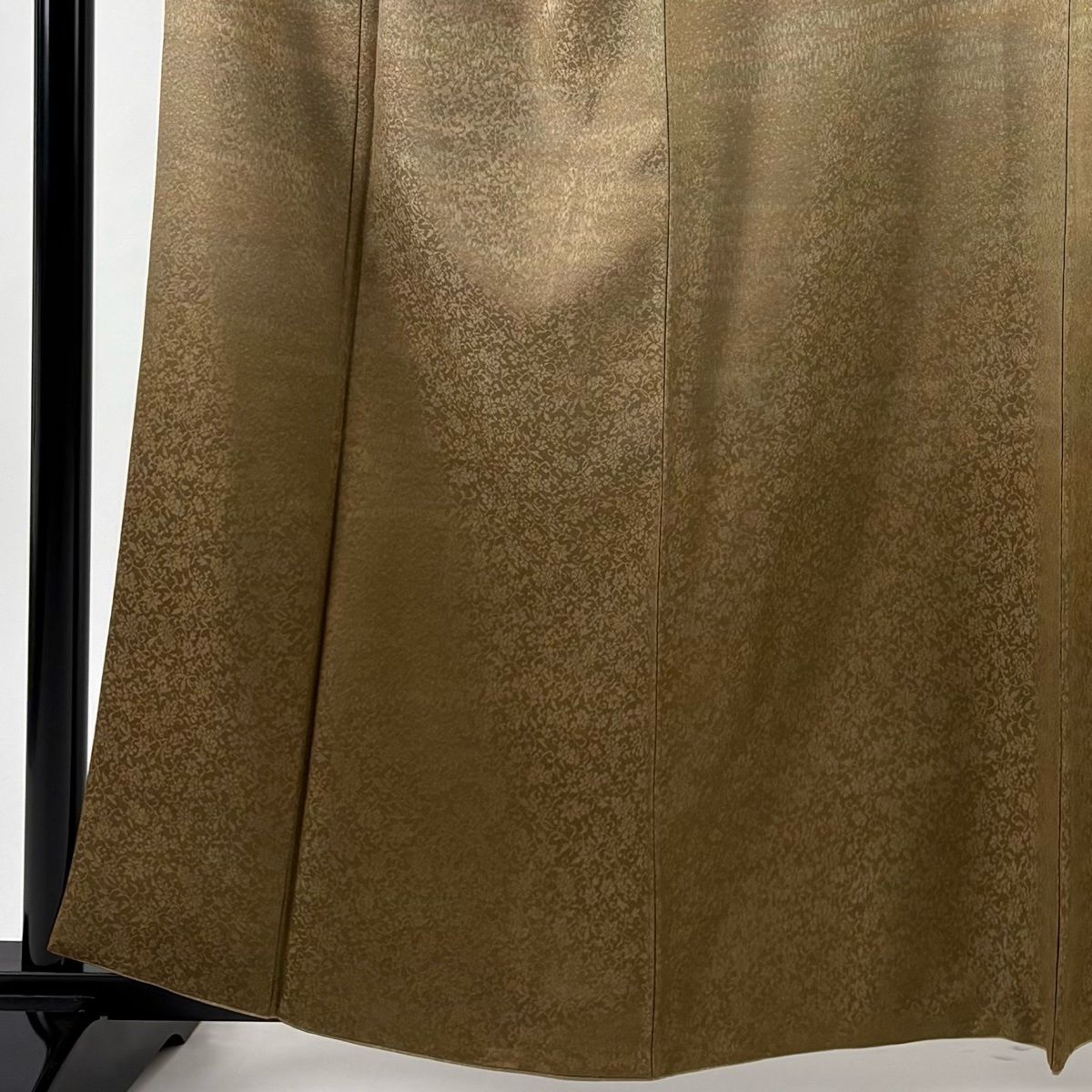 付下げ 身丈160.5 cm 裄丈64.5 M 袷 地紋 裾ぼかし 茶色 正絹 秀品