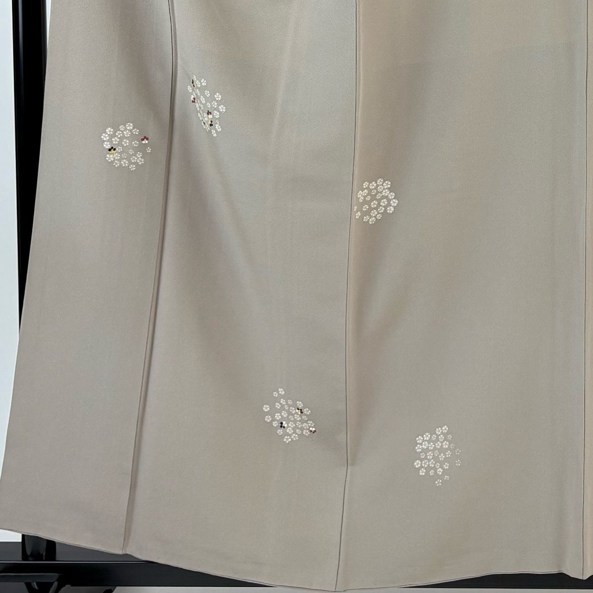 付下げ 身丈156 cm 裄丈64 M 袷 花 刺繍 金糸 薄小豆 正絹 秀品