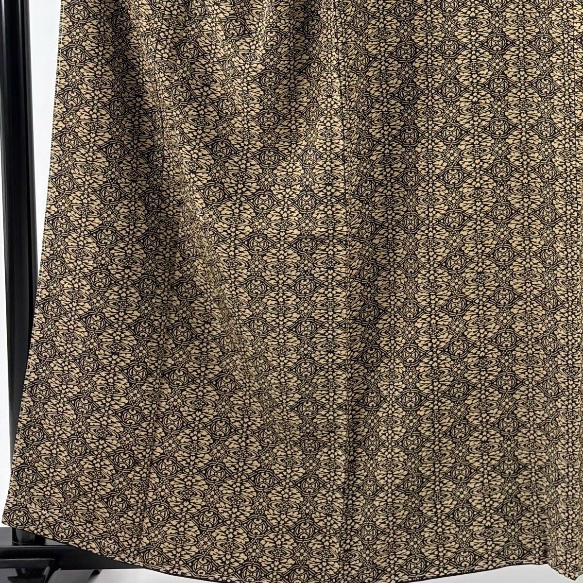 小紋 身丈159 cm 裄丈63.5 S 袷 落款 華文 茶色 正絹 秀品