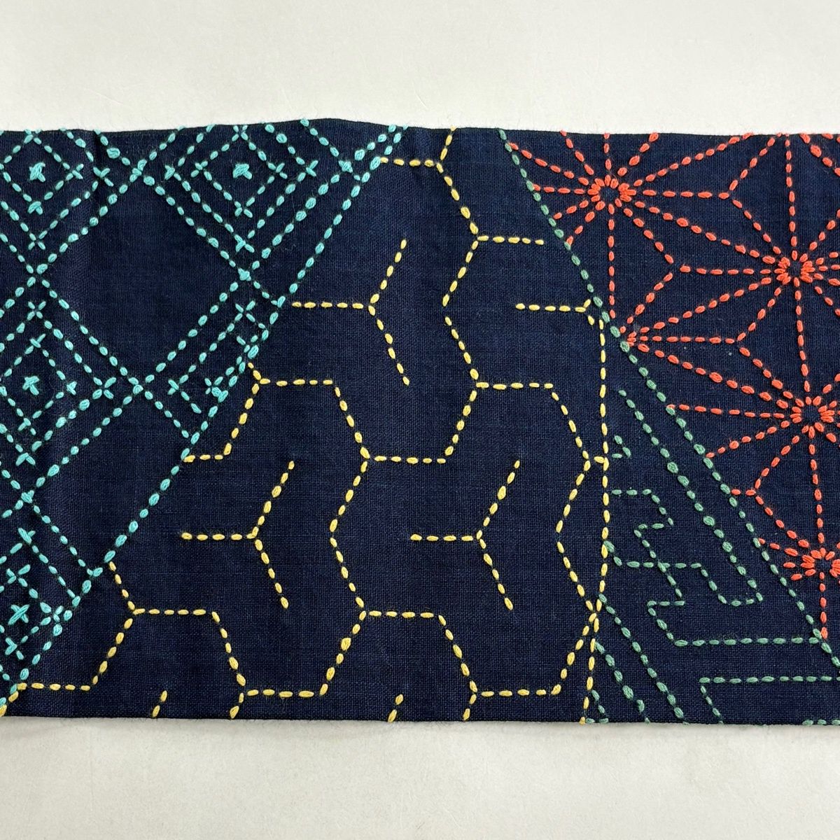 刺し子刺繍 紺色