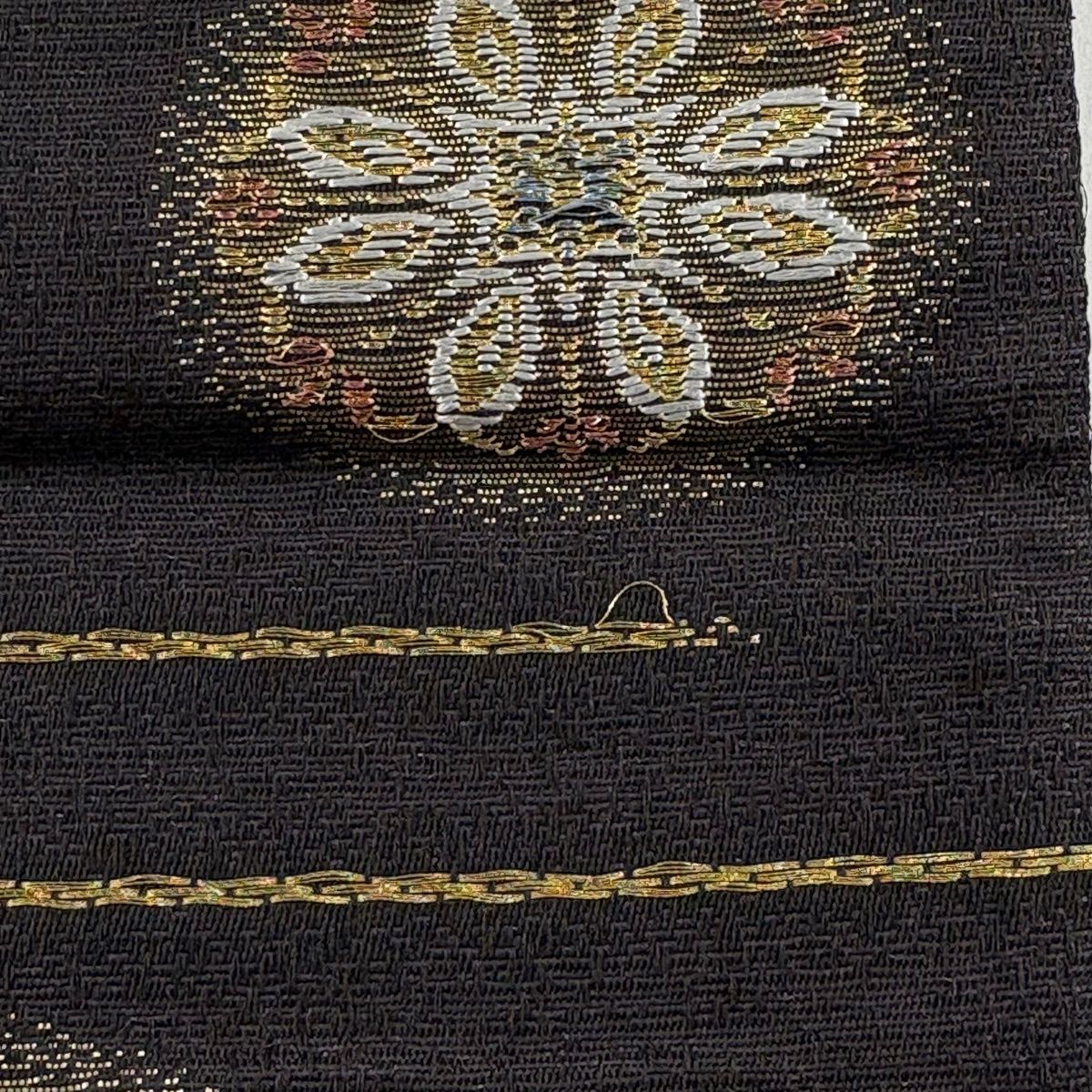 美品】 袋帯 秀品 華文 鳥 金糸 箔 深緑 六通 正絹 【中古】 - メルカリ
