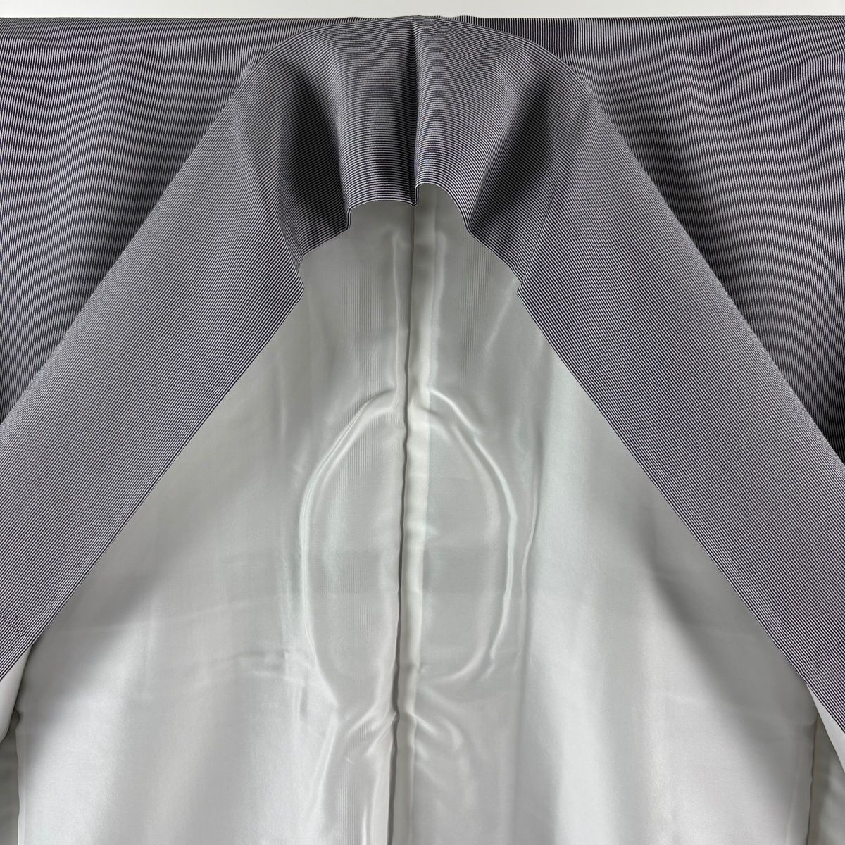  江戸小紋 身丈166.5 cm 裄丈68 L 袷 名古屋帯セット 落款 万筋 灰紫 正絹 小紋 着物