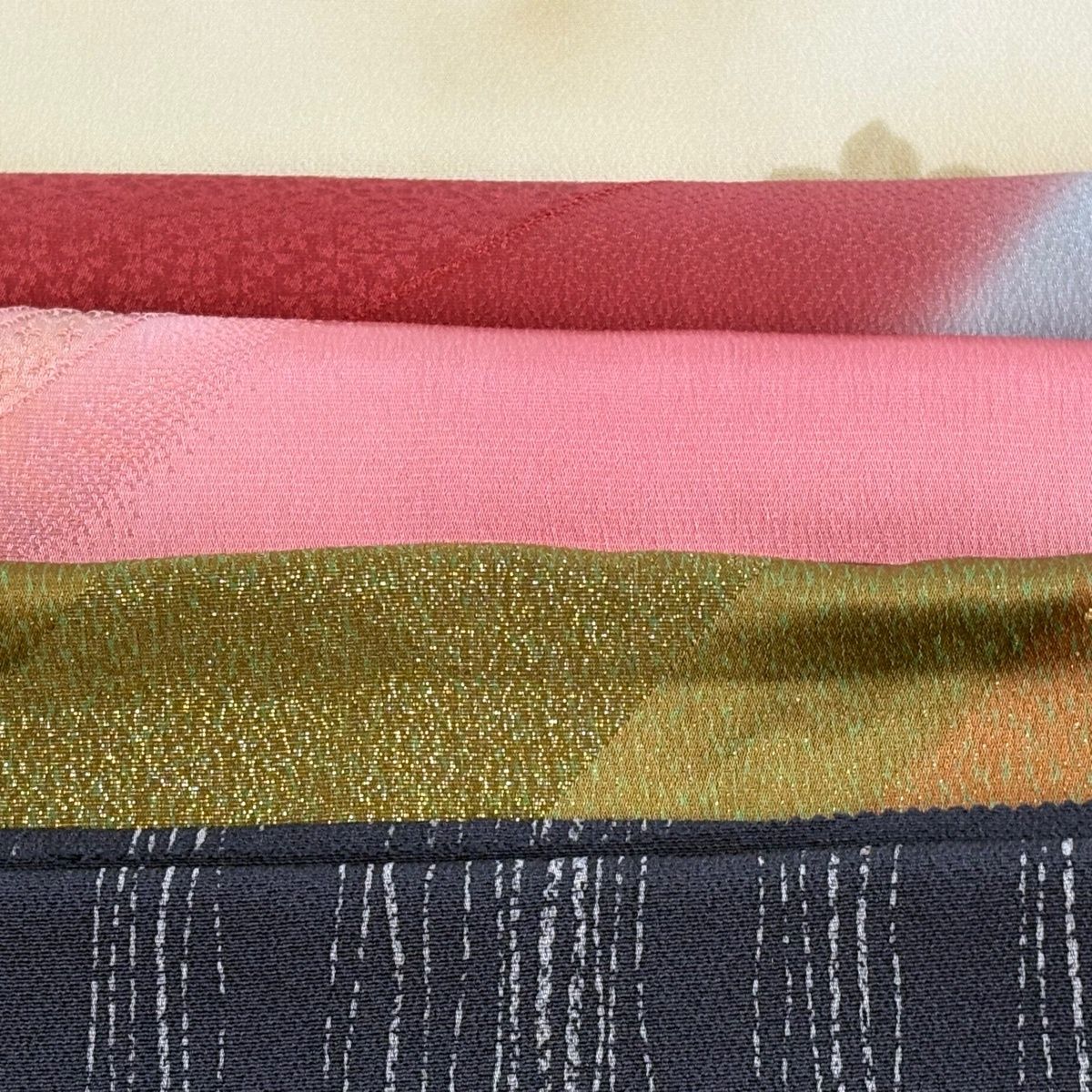 帯揚げ 優品 セット 墨色 正絹 和装小物