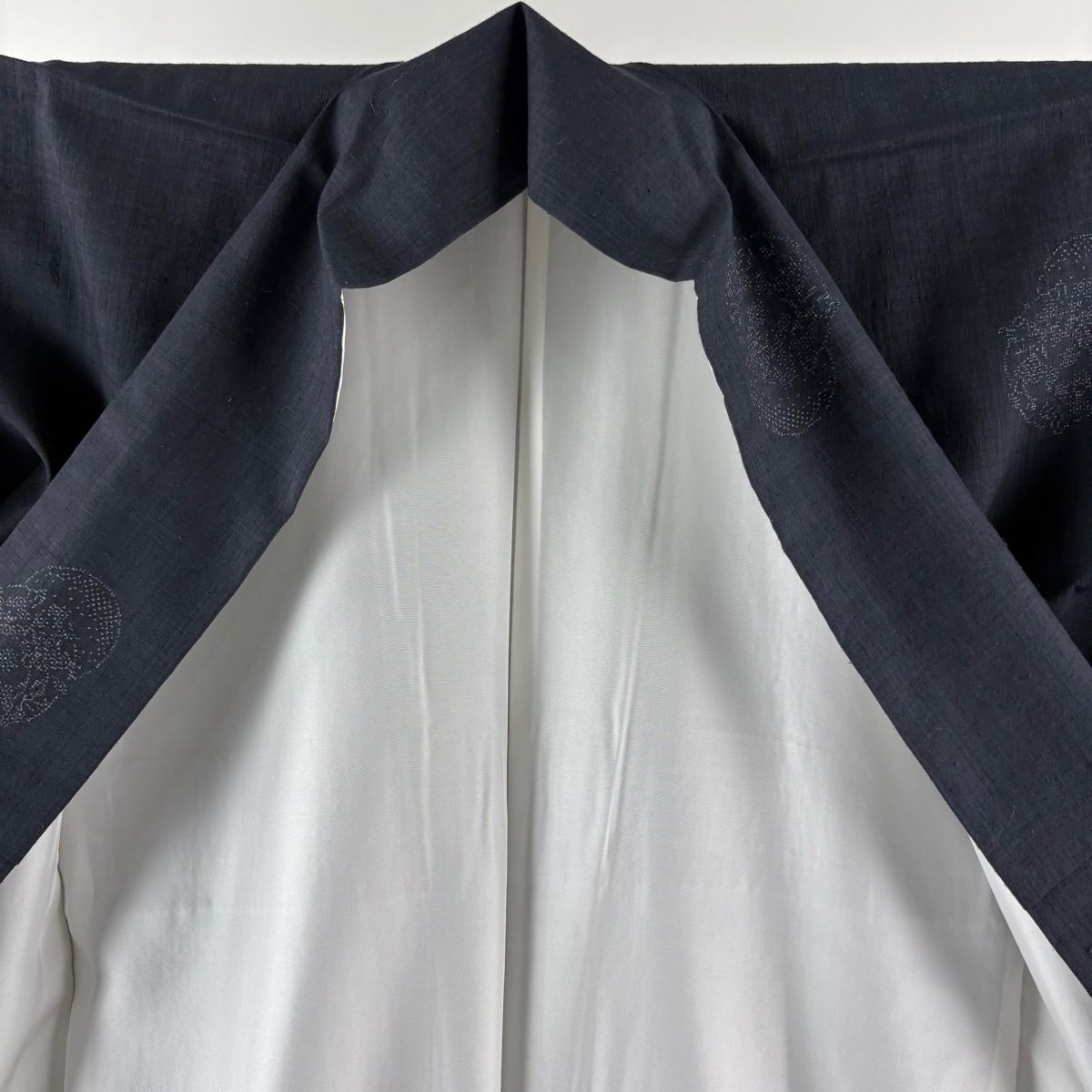 美品】 結城紬 身丈161cm 裄丈67cm M 袷 本場結城紬 奥順 証紙 丸文