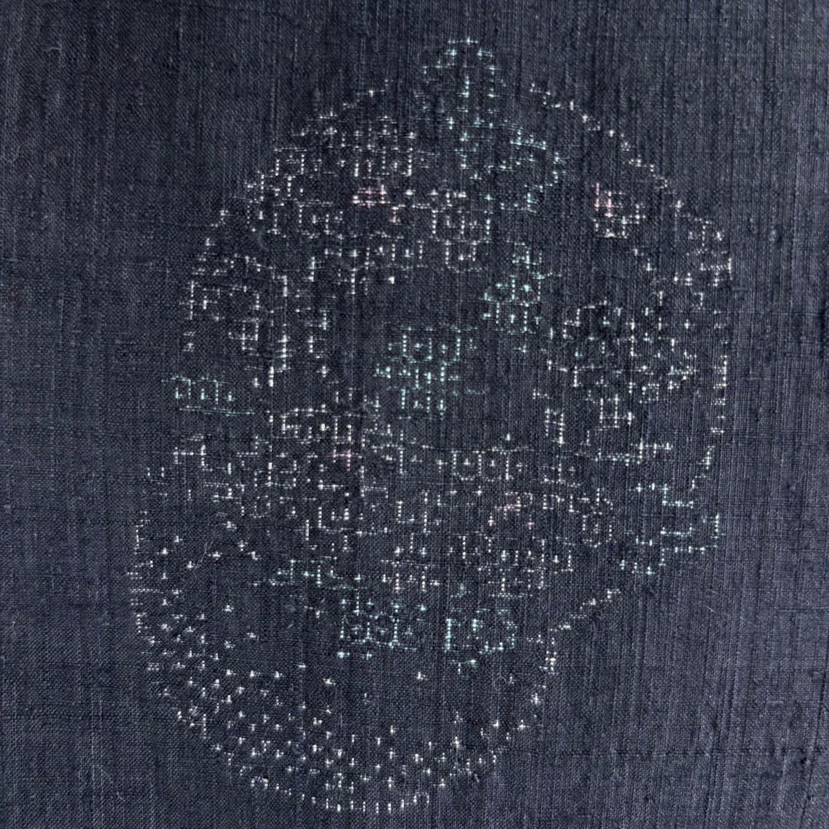 美品】 結城紬 身丈161cm 裄丈67cm M 袷 本場結城紬 奥順 証紙 丸文