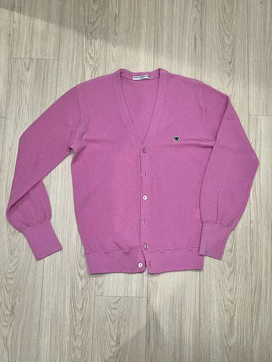 ヘリテイジフロース カーディガン ピンク