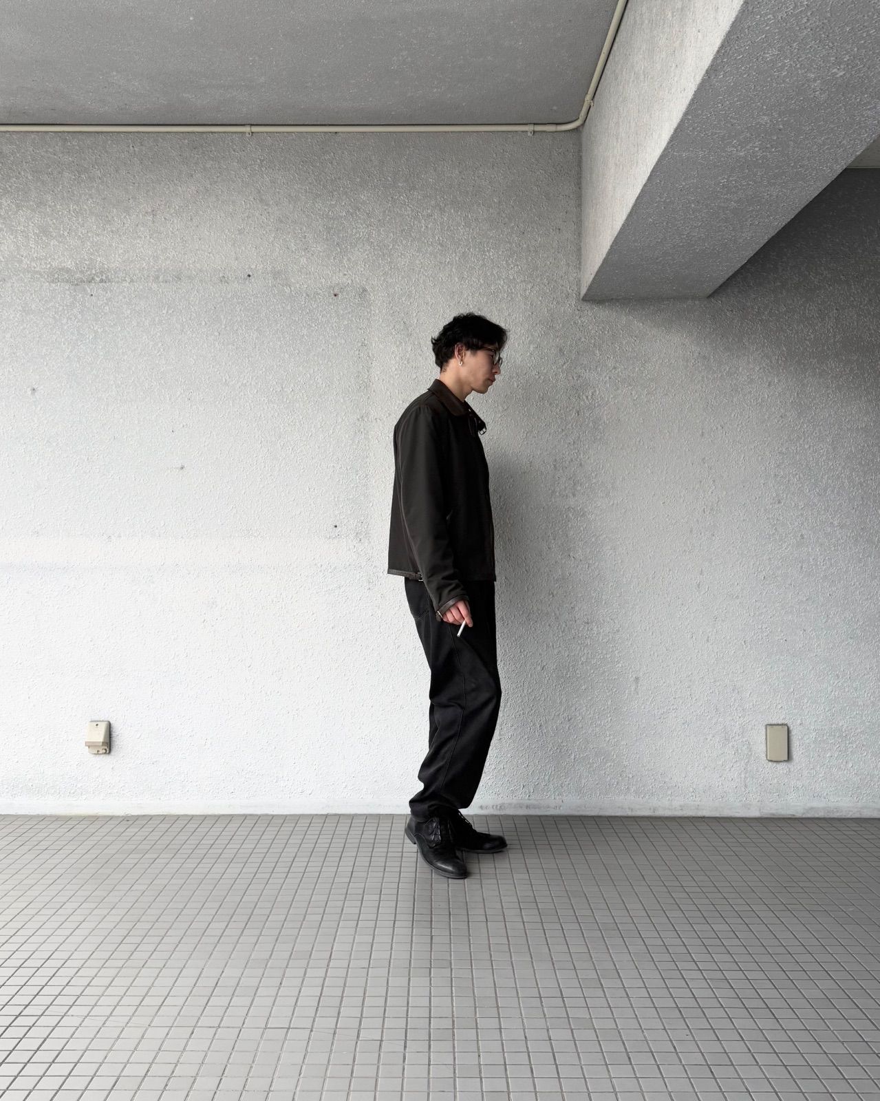 2000s HERMES 2WAY DOCKING NYLON JACKET エルメス 2000s アーカイブ