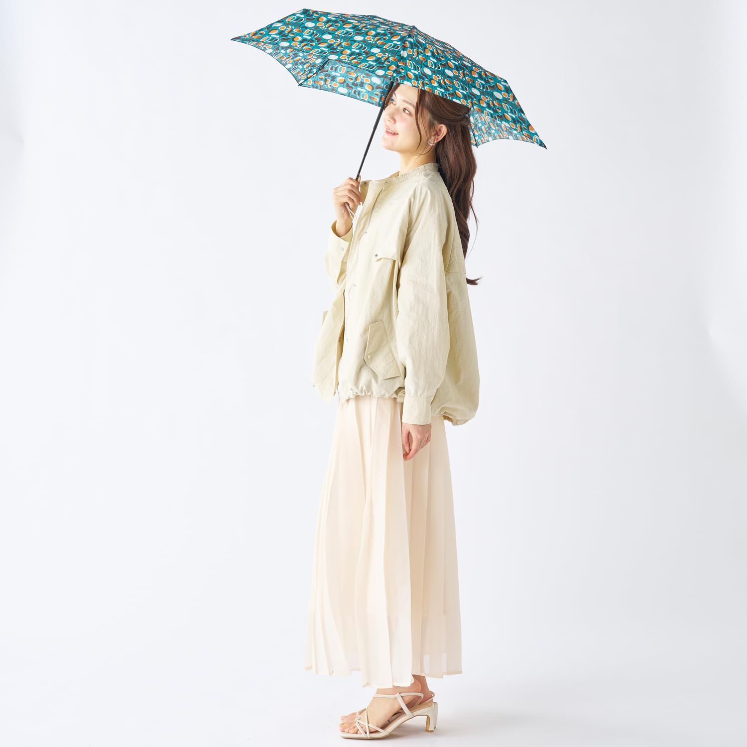 ミラクルテック 超コンパクト 軽量 折りたたみ時11.7cm UVカット 折りたたみ傘 50cm 10353 ビリジアン 今田美桜 アンバサダー [ビリジアン]