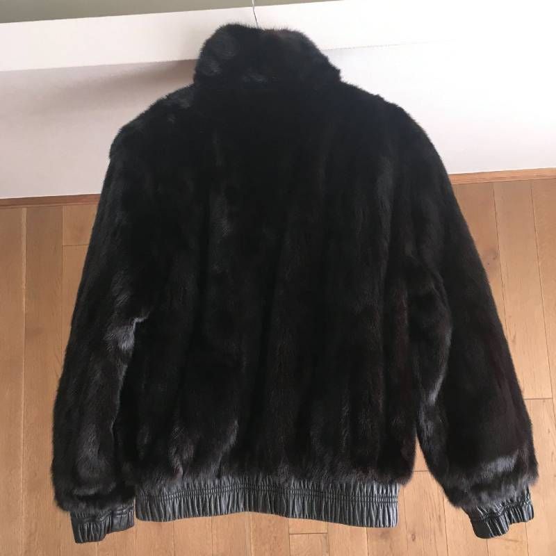 美品 メンズ JINDO リバーシブル ミンク毛皮 ジャケット コートS