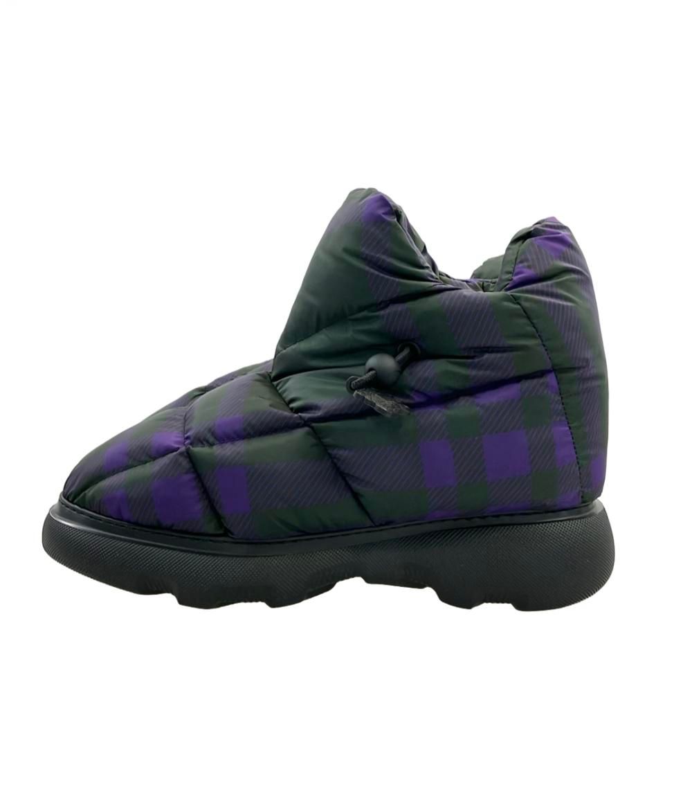 美品 バーバリー ピローブーツ チェック柄 メンズ SIZE 41 (26.5cm