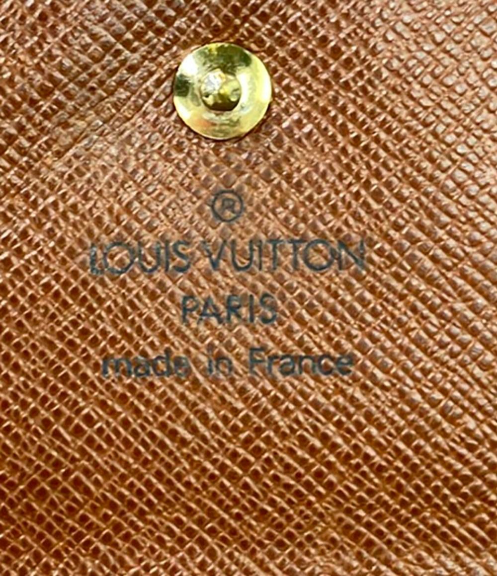 ルイ・ヴィトン ダブルホック 三つ折り財布 モノグラム ポルトモネ