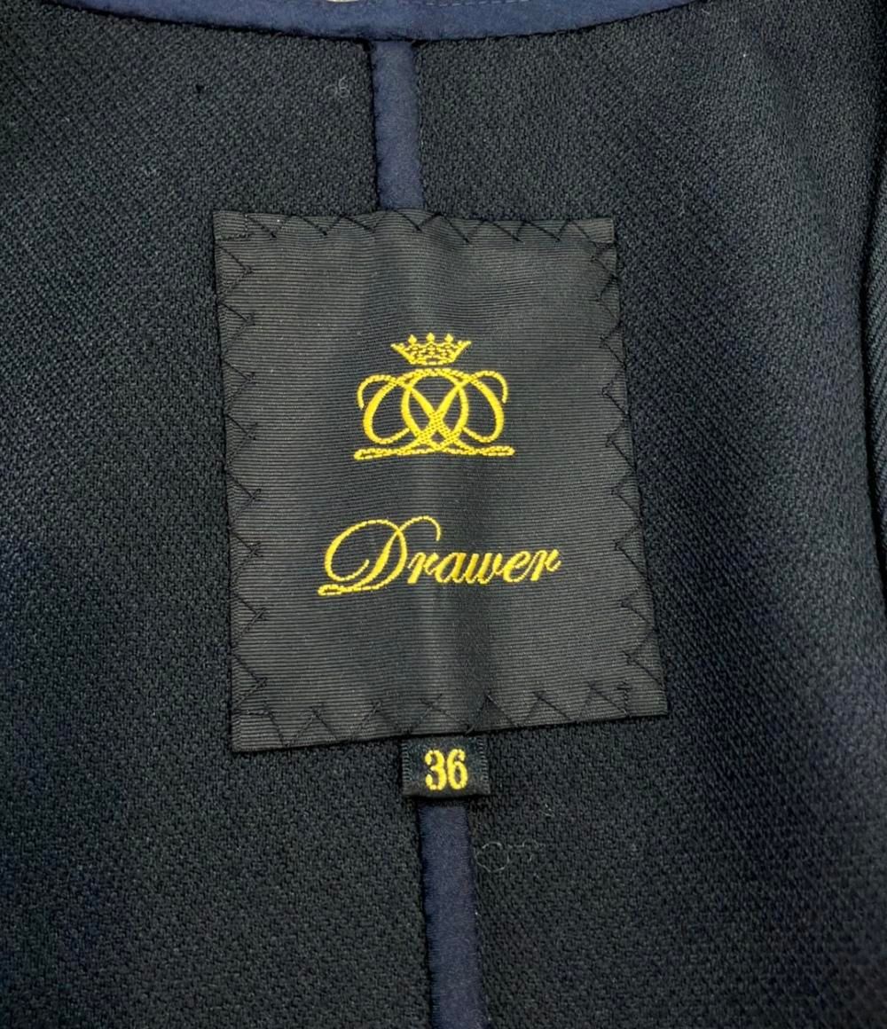 ドゥロワー ジレ ベストウールケヌキジレ 38 スクエアVネック 22AW