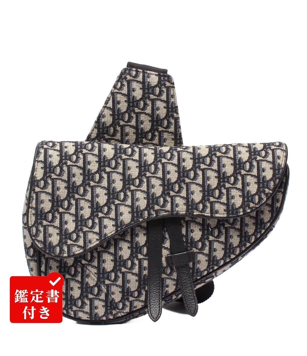 クリスチャンディオール ボディバッグ キャンバス サドルバッグ メンズ Christian Dior