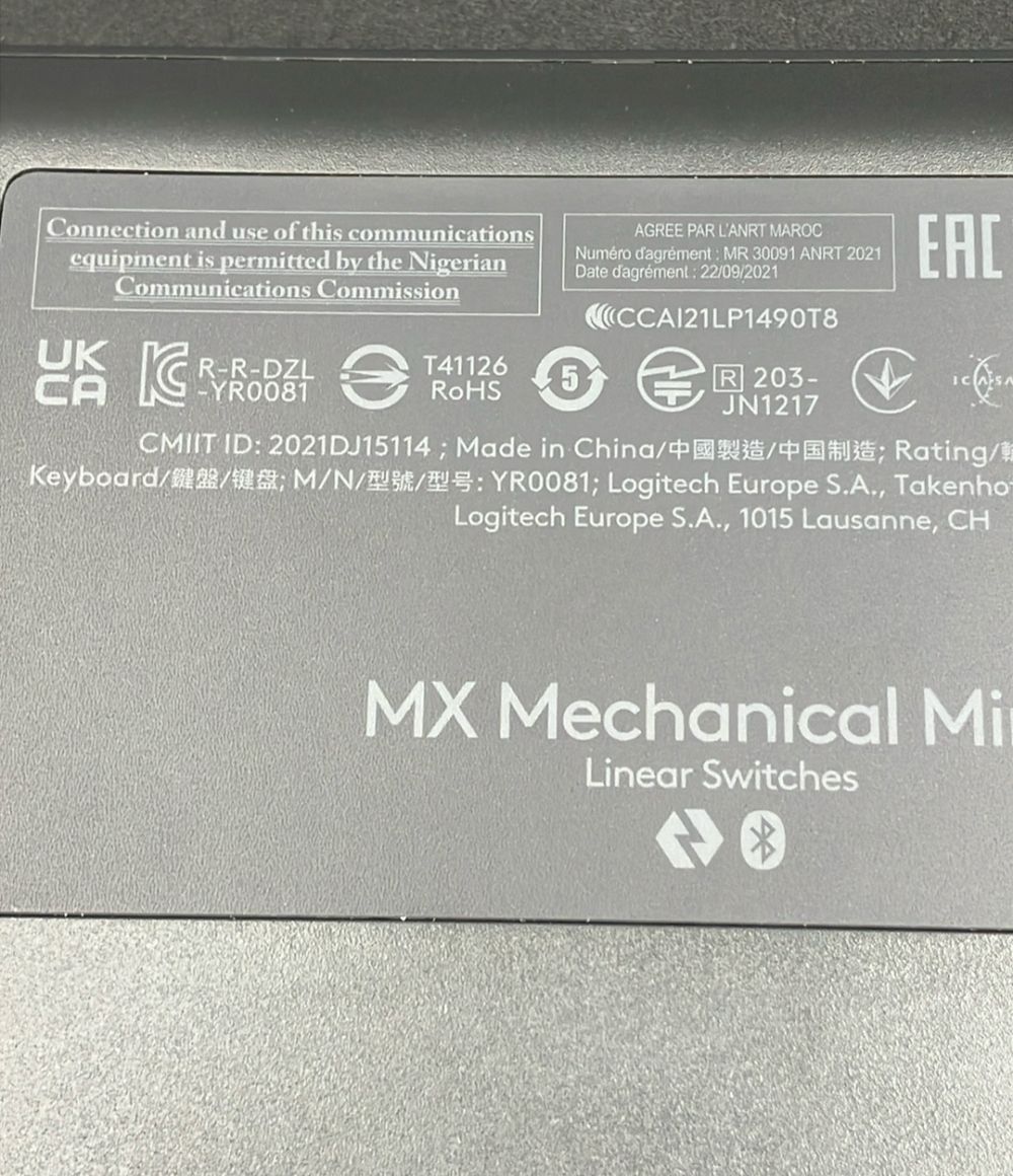 Logicool MX メカニカルミニ ワイヤレスキーボード YR 0081
