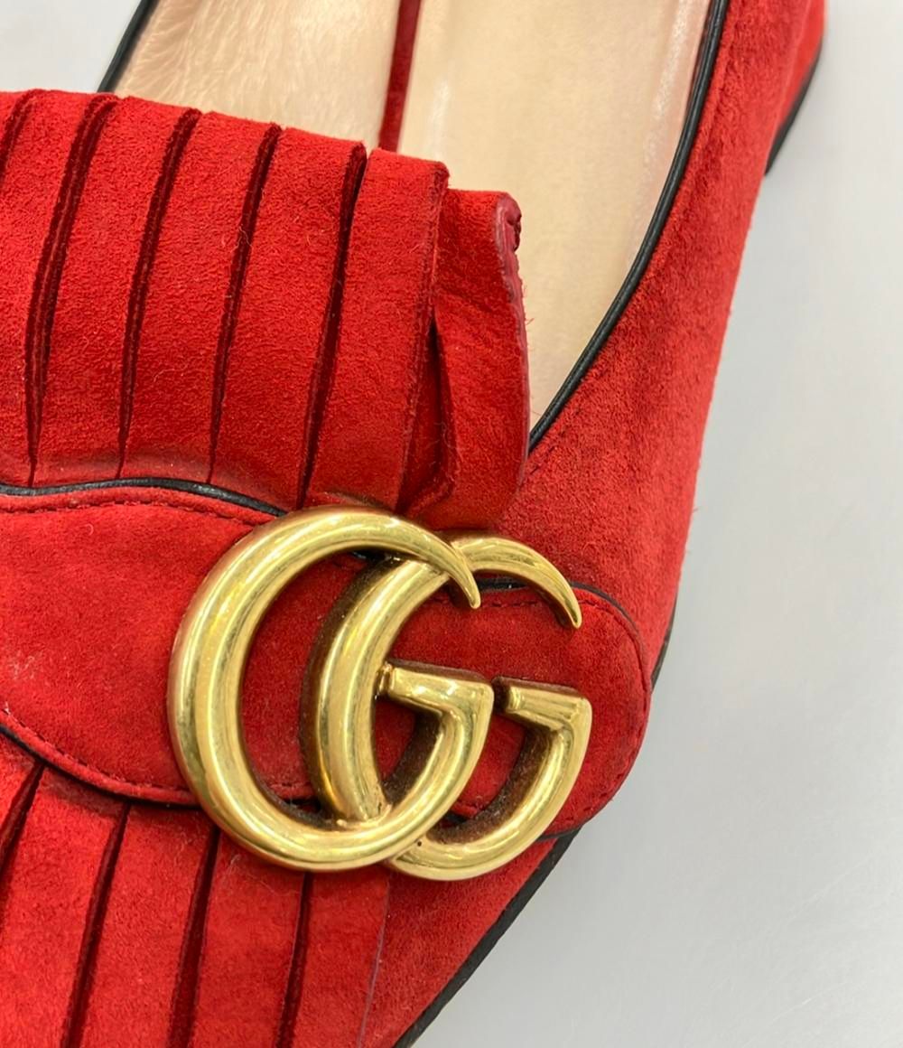 GUCCI グッチ　フリンジ　GGマーモント　パンプス グッチ パンプス GG マーモント レディース SIZE 37 (M) GUCCI - メルカリ