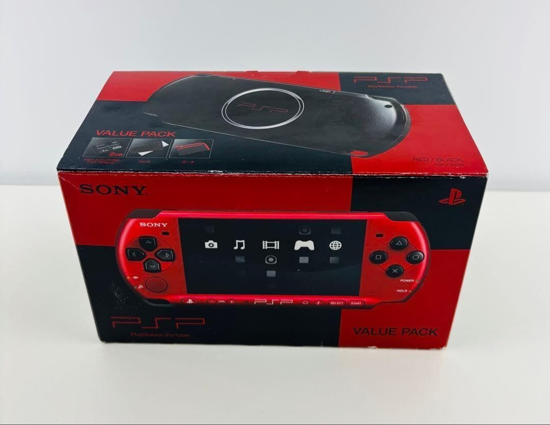PSP 3000 バリューパック レッド ブラック 本体 SONY ポータブル