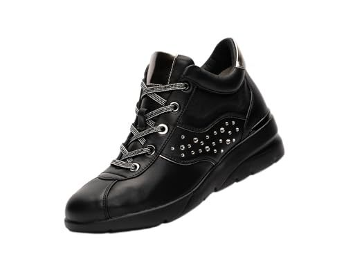 フィットジョイ ブーツ 軽量mid cut クリスタルガラスブーツ レディース FJ 100 BLK 22.5 cm 3 E