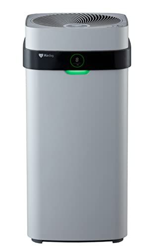 Airdog X 5 D CO 2センサー搭載 キャスター付き TPAフィルター 静音設計 ペット リビング 店舗 オフィス エアドッグ 寝室 ハウスダスト 花粉 浮遊ウイルス対応 電気集塵式 水洗いできるフィルター