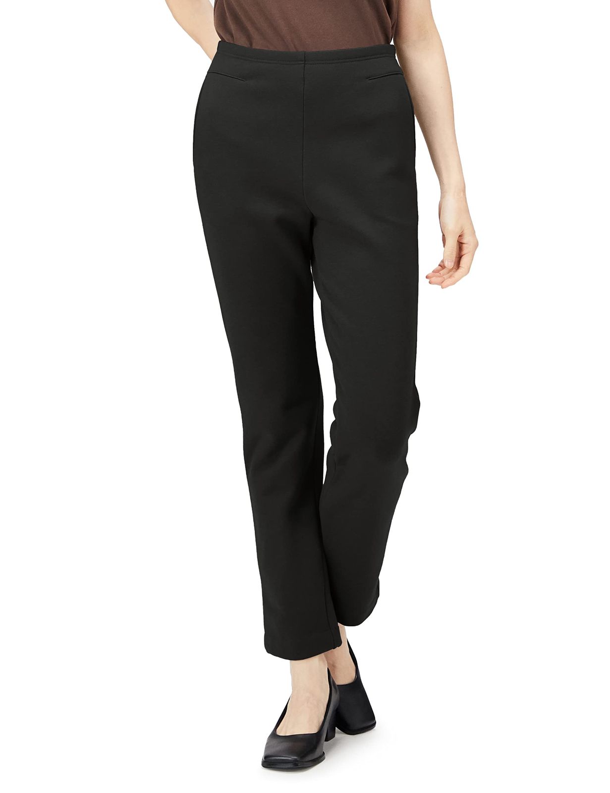 アリキ パンツ 暖麗裏起毛ストレートパンツ 股下72 cm レディース 5055 JS 72 ブラック L