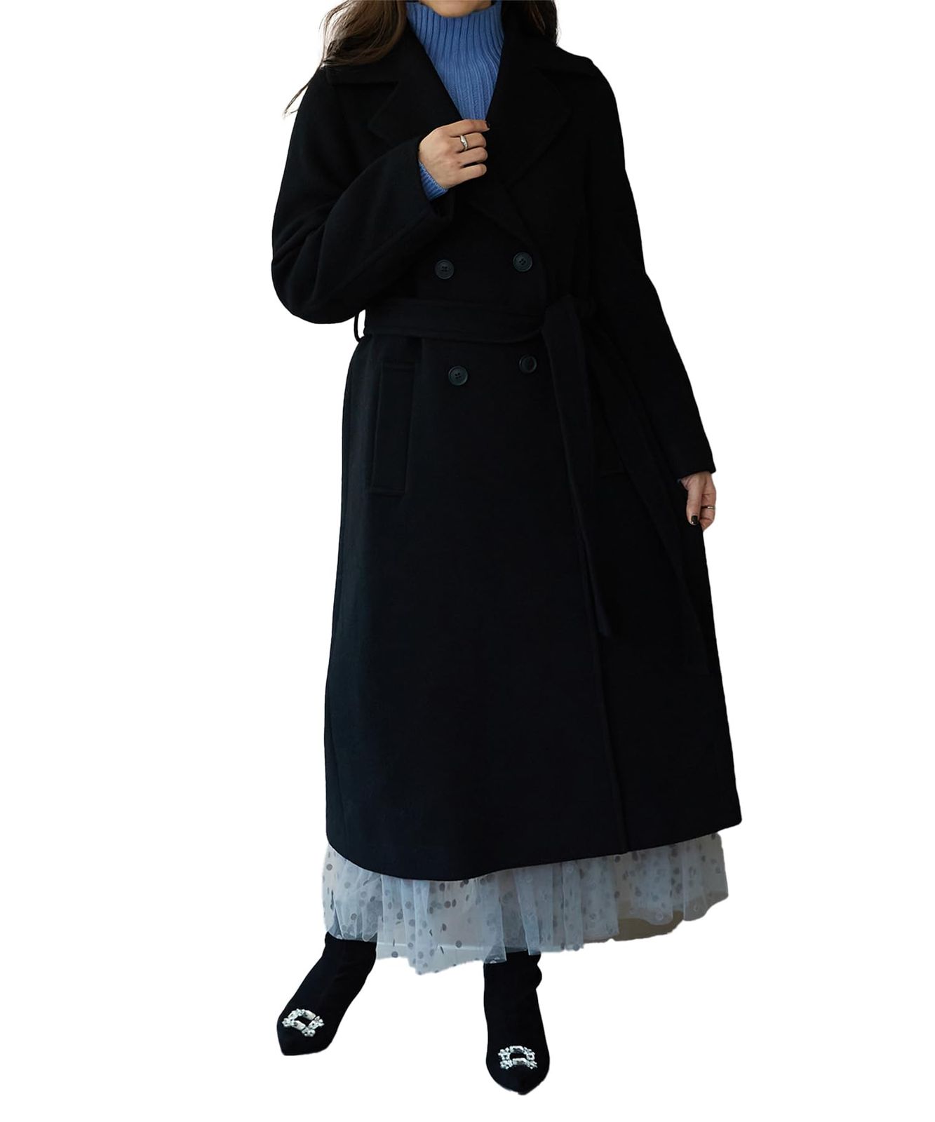 ミッシュマッシュ オリエンタルトラフィック チェスターコート レディース アウター MO 33 C 03 BLACK