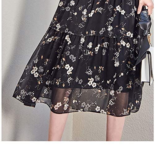 花プリントシルク生地 ファッションベルスリーブ