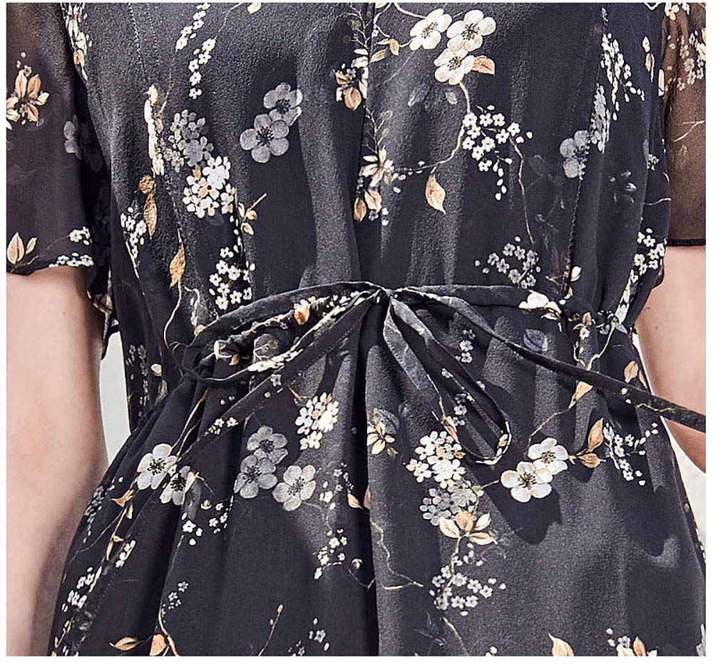 100％シルクシフォンドレス