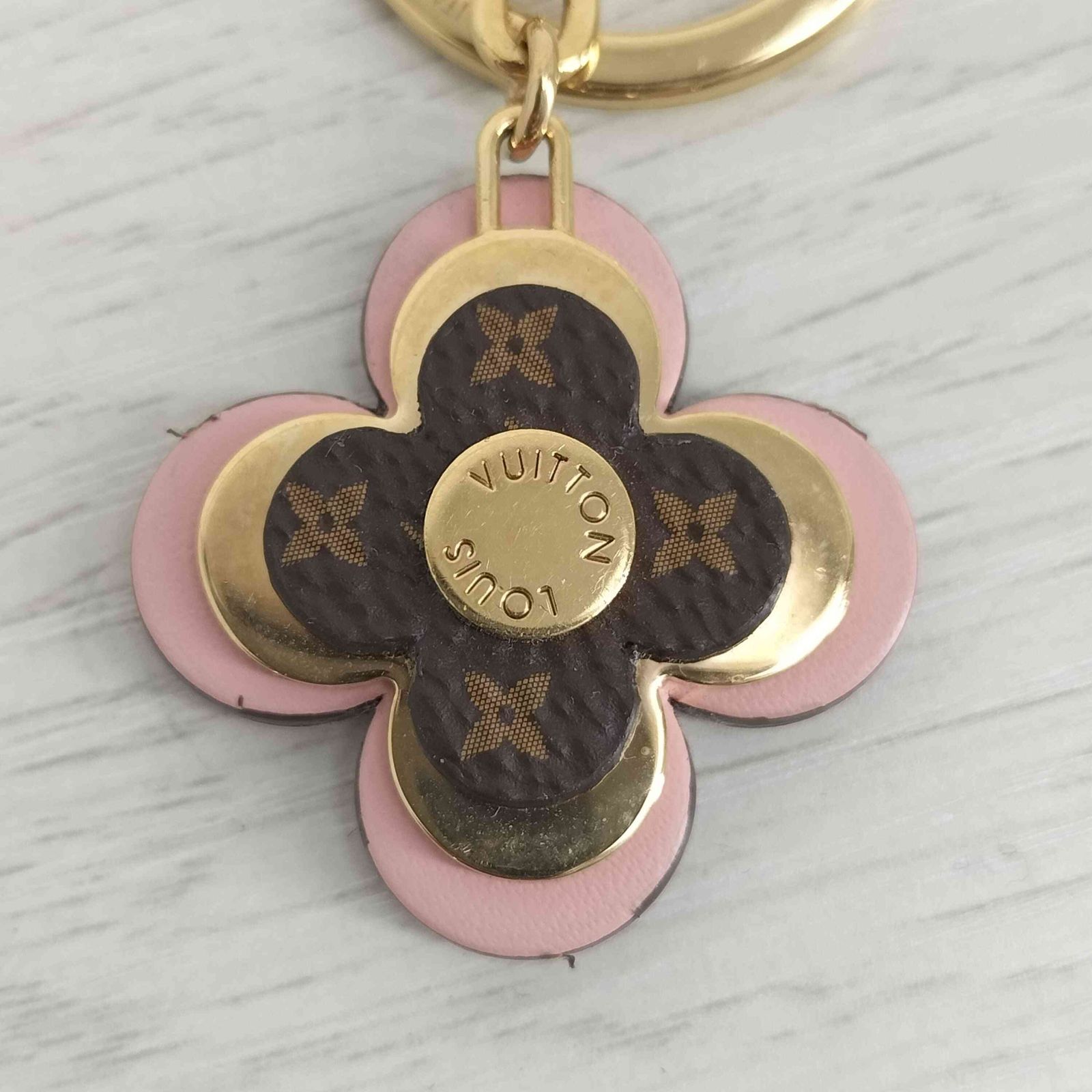 ルイヴィトン LOUIS VUITTON ブルーミング フラワー BB キーホルダー 