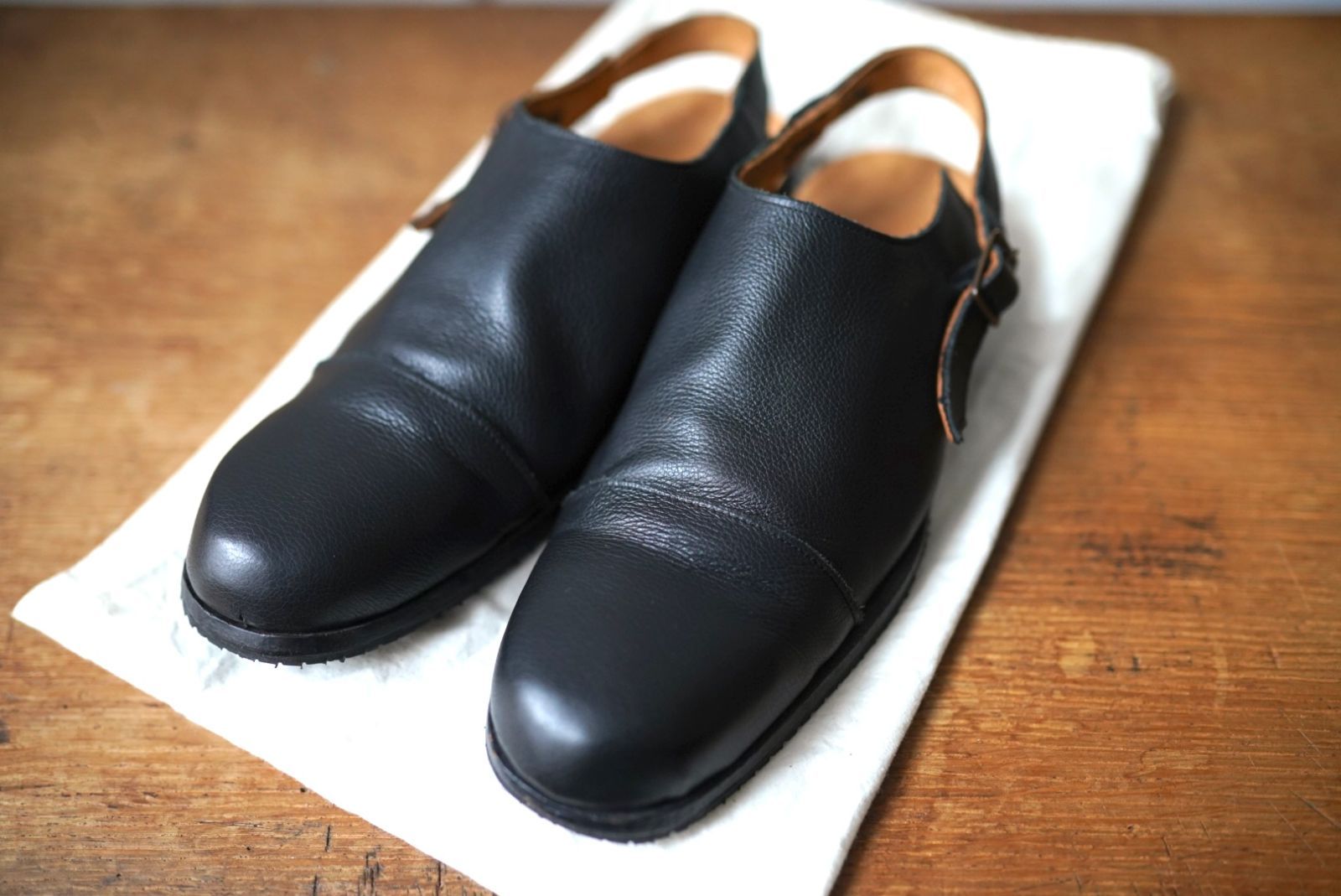 24 SS PH 3 Back Strap Sandals バックストラップレザーシューズ サンダル Paul Harnden ポールハーデン