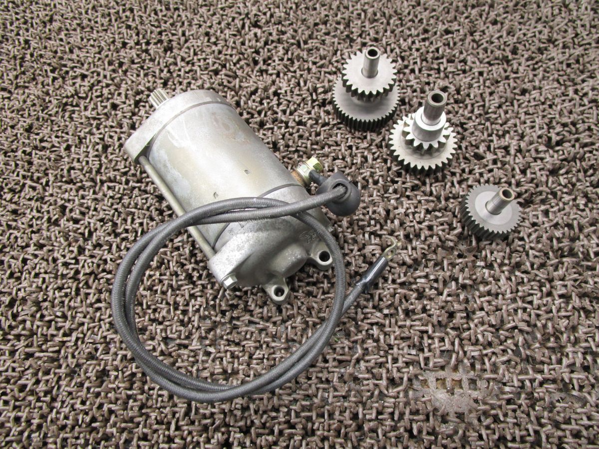 ジェベル250 セルモーター ギア A 9101 SJ 44 スズキ J 418 DJEBEL キャブ車 動画有