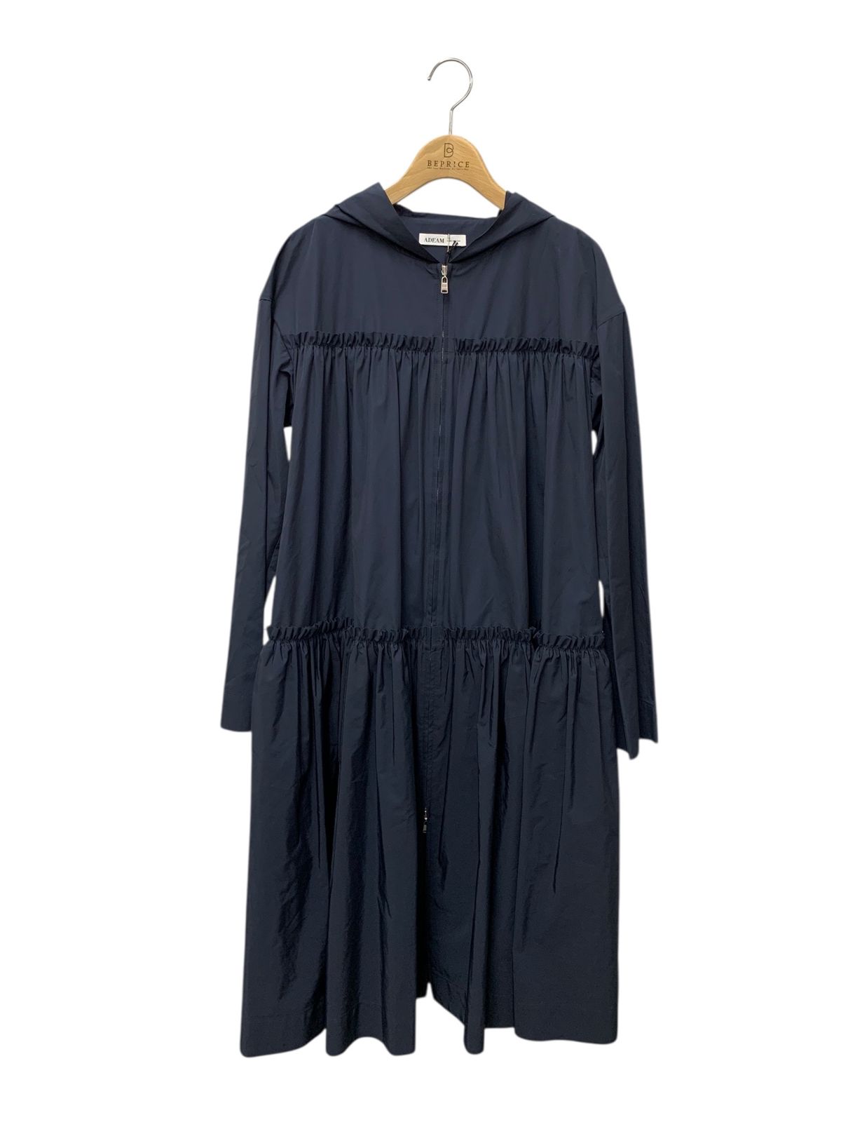 アディアム Hydrangea Coat 45265 コート 0 ネイビー ジップアップ