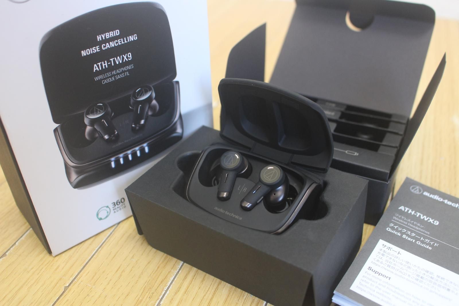 audio technica ATH TWX 9 オーディオ テクニカ 完全ワイヤレスイヤホン