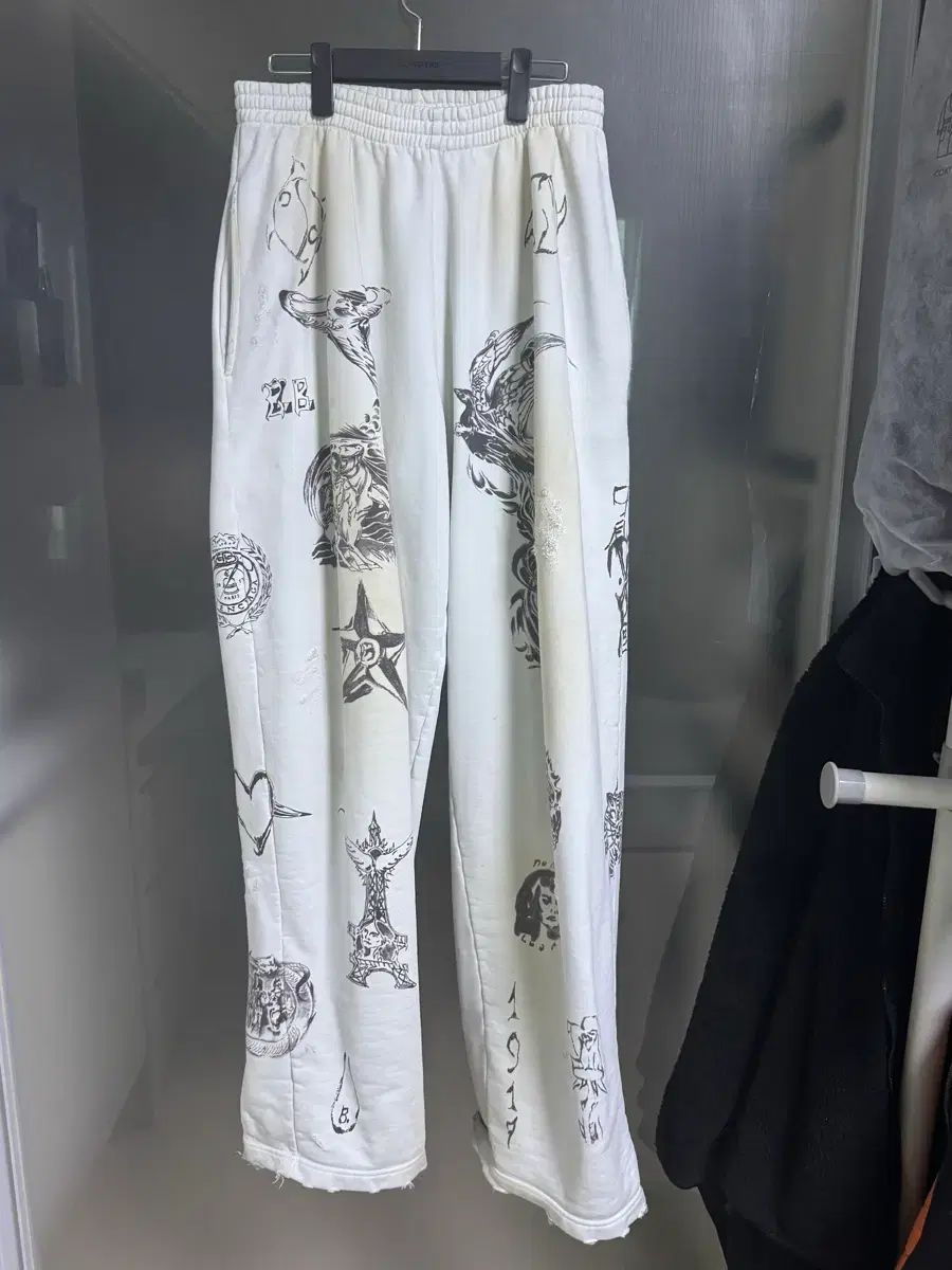 バレンシアガ TATTOO バギー スウェット パンツ S